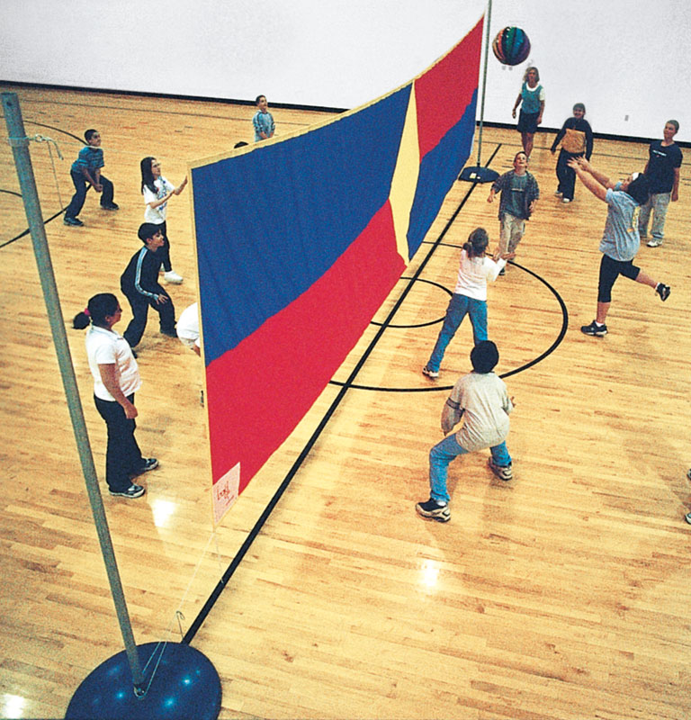 Look-Up Volleyball Net