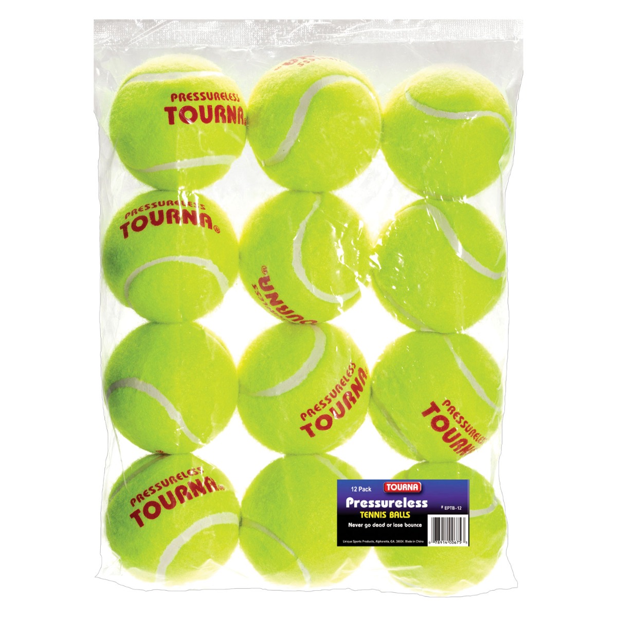 Pressureless Tennis Balls (Dozen)