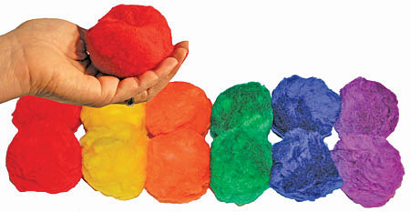 6-Color Set of 12 Fluff Balls