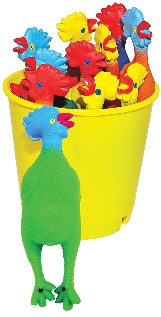 Bucket of 6 PVC Chickadees