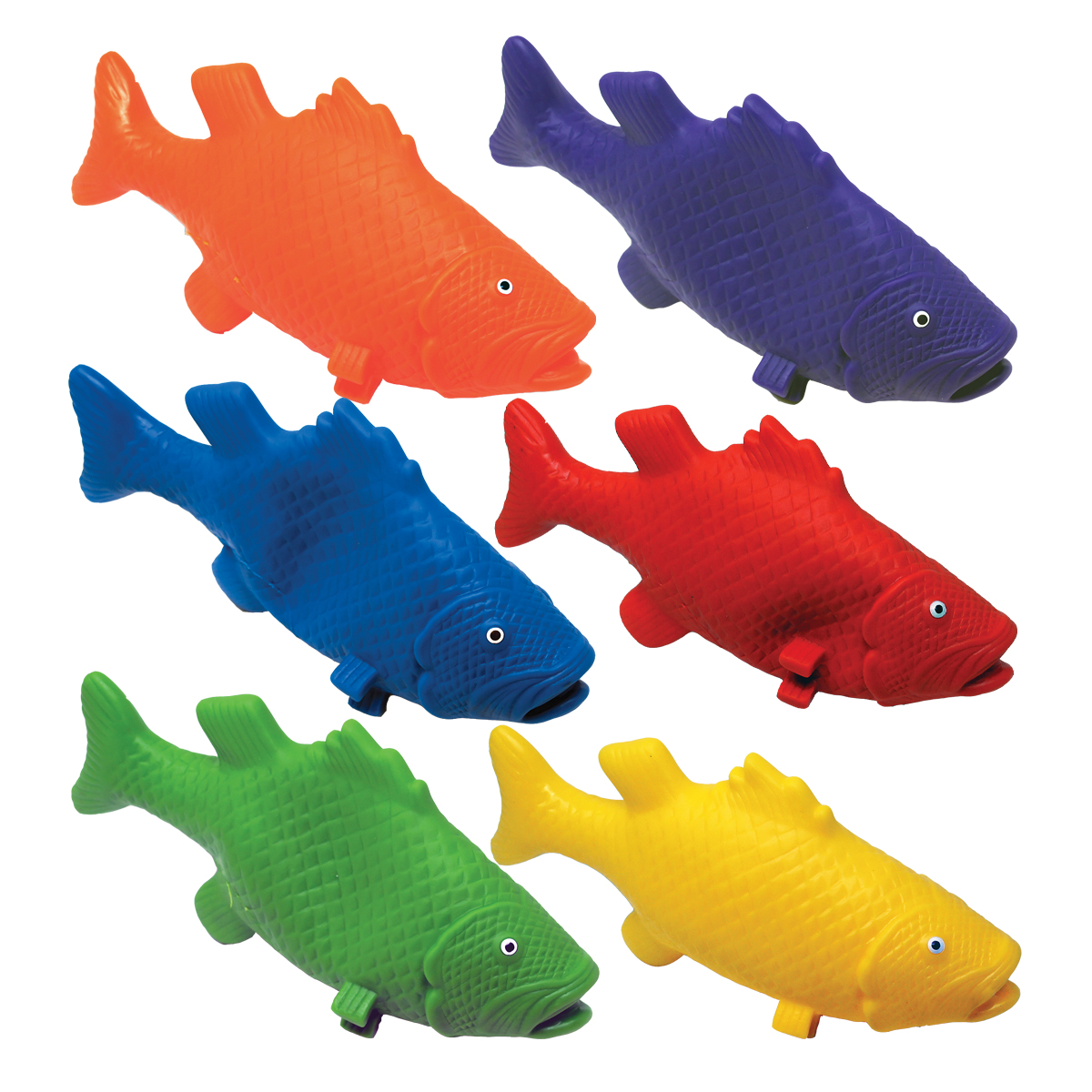 PVC Fish 6-Color Set of 6