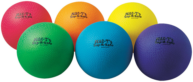 6-Color Set of Playground Balls