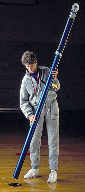 Spalding 2-Court Center Upright w/ Winch