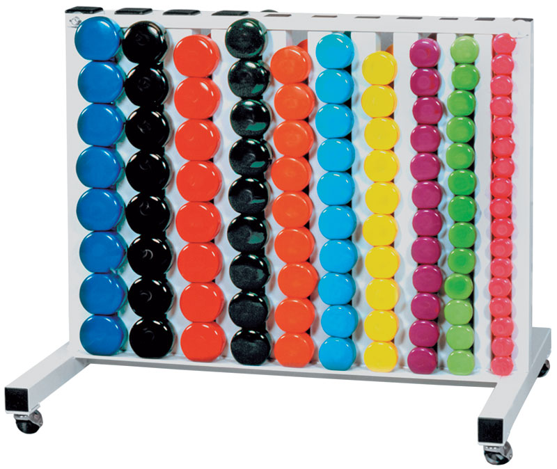 Vinyl Dumbbell Rack w/ 120 Fitbells