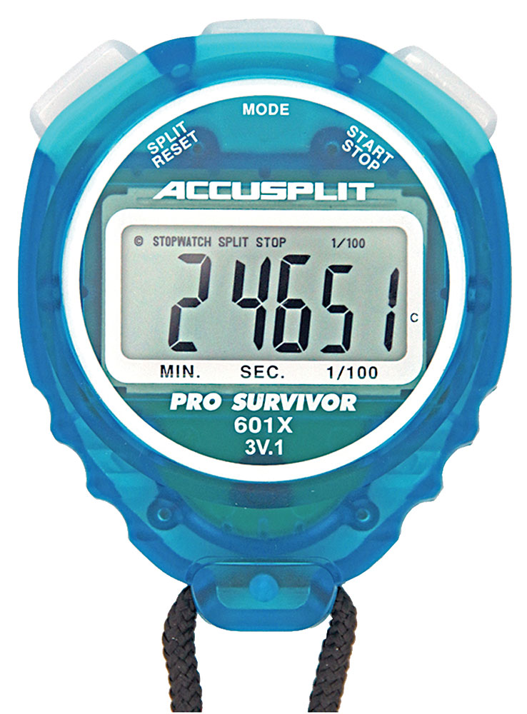 Accusplit Cumulative Split Magnum XL Display Stopwatch - Aqua