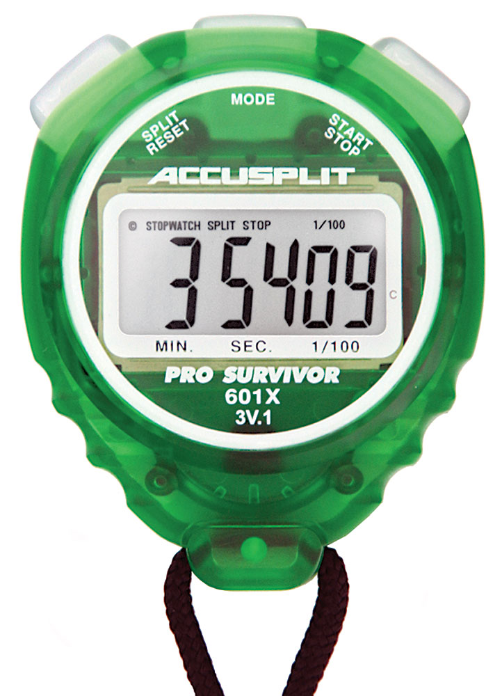 Accusplit Cumulative Split Magnum XL Display Stopwatch - Lime