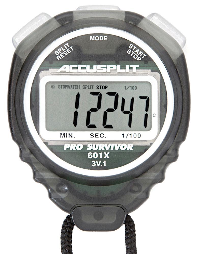 Accusplit Cumulative Split Magnum XL Display Stopwatch - Smoke