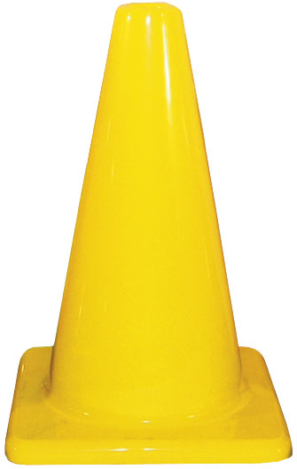 Yellow 12" Vinyl Cone