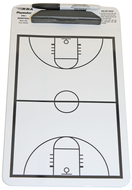 Basketball Clipboard w/ Dry Erase Surface