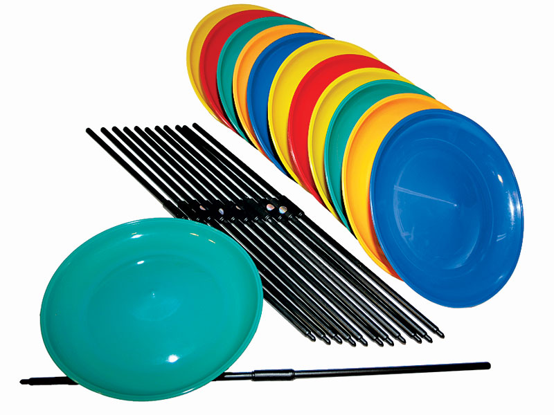 Spinning Plates (12 Plates with 12 Sticks)