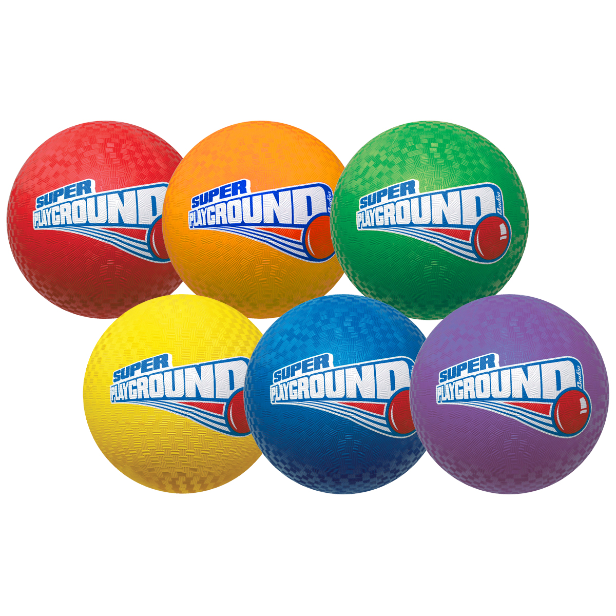 Baden 8-1/2" Playground Balls 6-Color set of 6