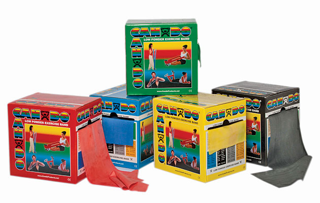 Cando Exercise Bands, set of 5 50-yard rolls