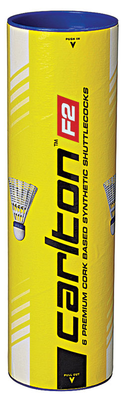 Carlton F2 Yellow Shuttlecocks