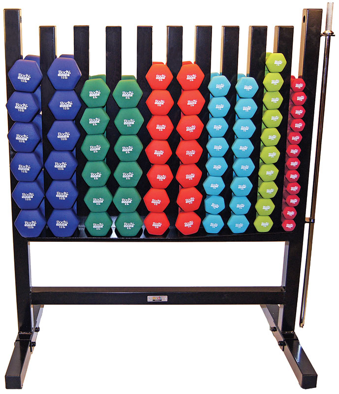 Body Sport Neoprene Dumbbell Pack (Rack without casters)