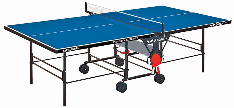 Butterfly Blue Playback Table Tennis Table