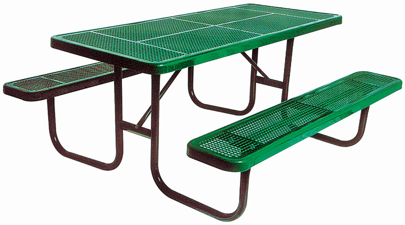 Heavy-Duty 6' Picnic Table - Diamond