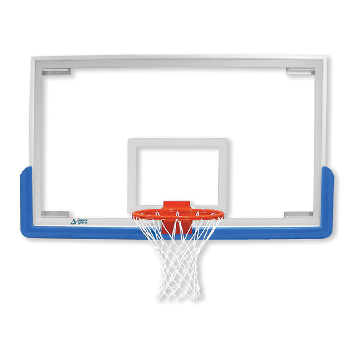 Jaypro 42" x 72" Unbreakable Rectangular Glass Backboard Package