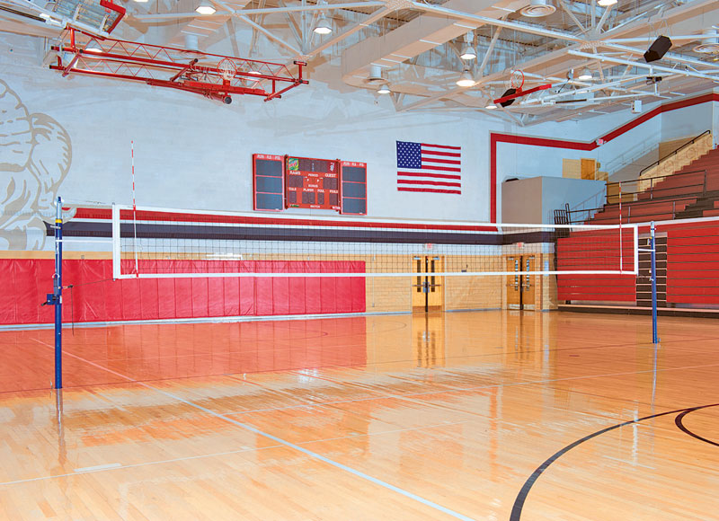 Spalding 1 Court Aluminum Volleyball System