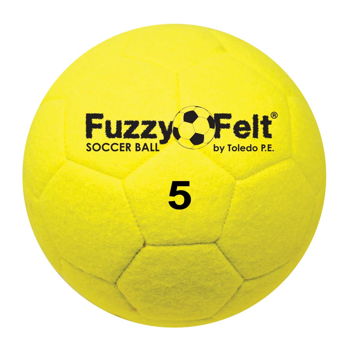 Fuzzy Felt Indoor Size 5 Soccer Ball