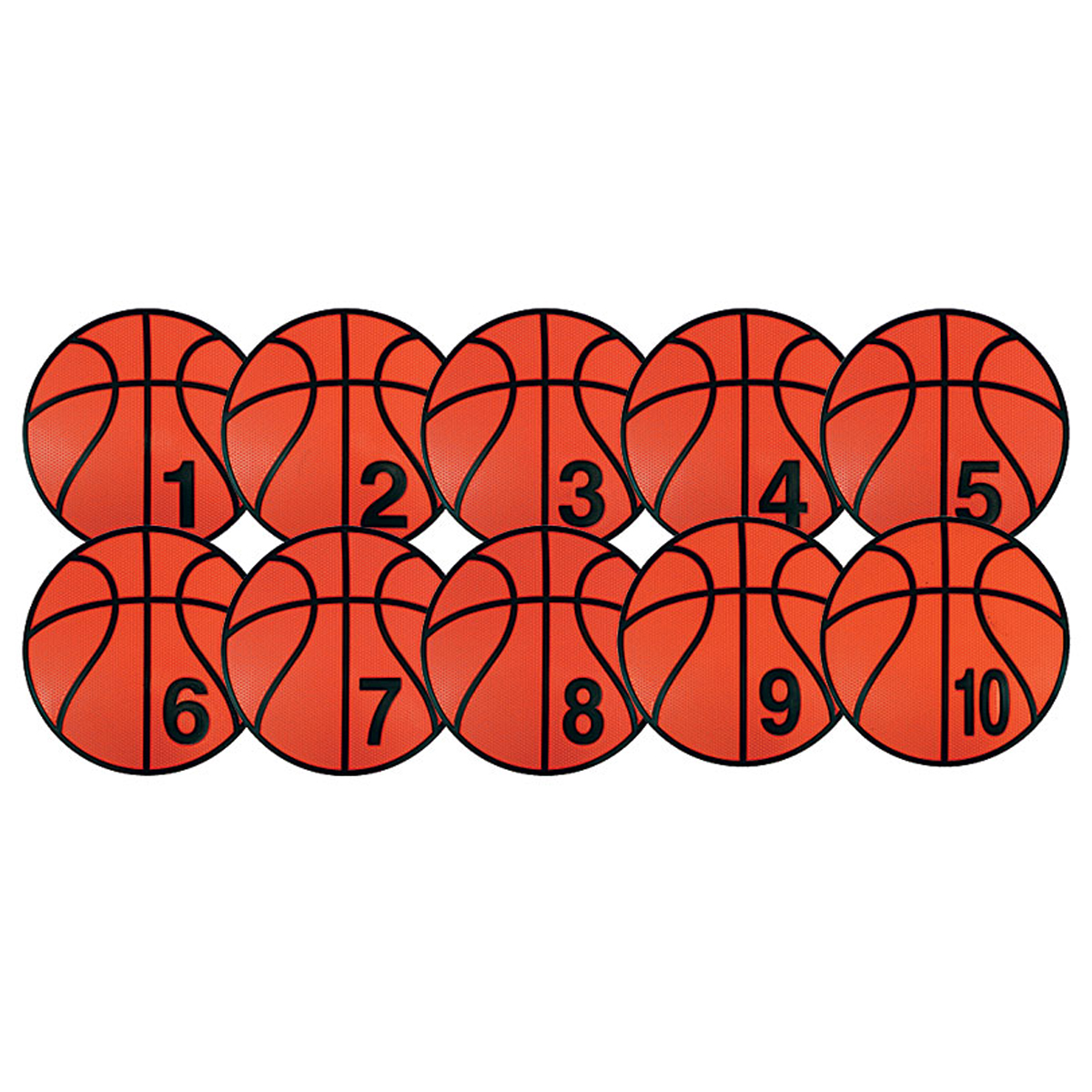 12" Numbered Basketball Trainer Spots