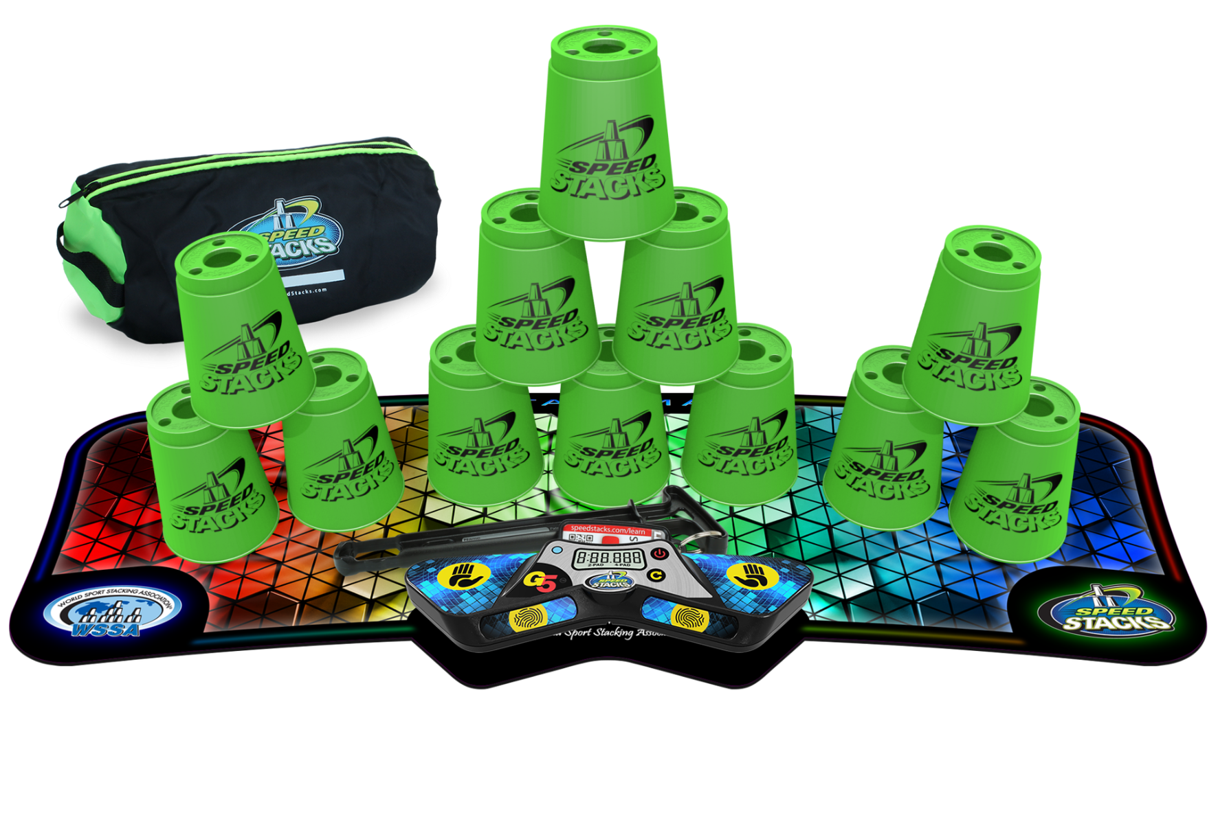 Neon Green Speed Stacks Starter Pack
