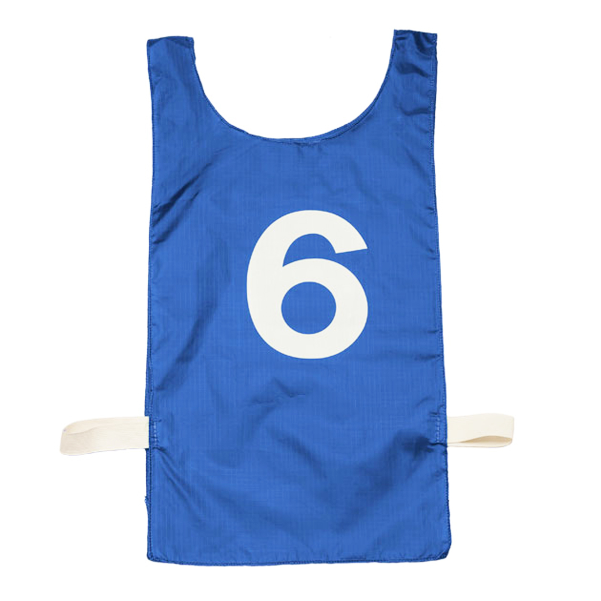 Blue Nylon Pinnies w/ Numbers