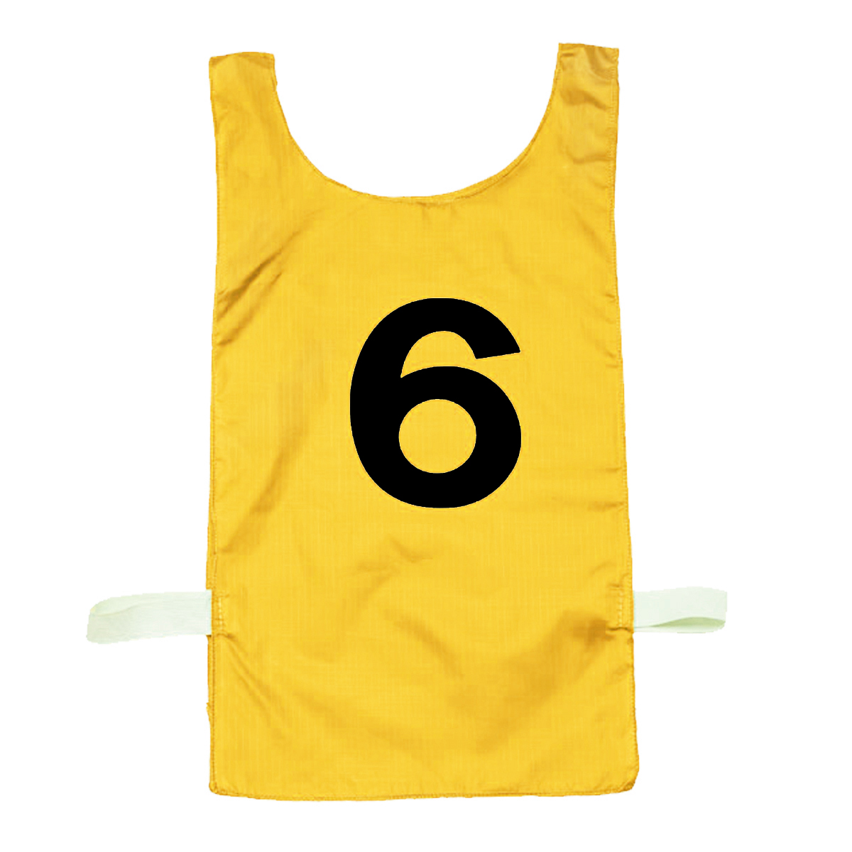 Yellow Nylon Pinnies w/ Numbers