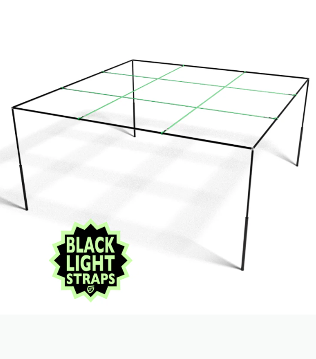 9 Square Set with a Black Anodized Finish