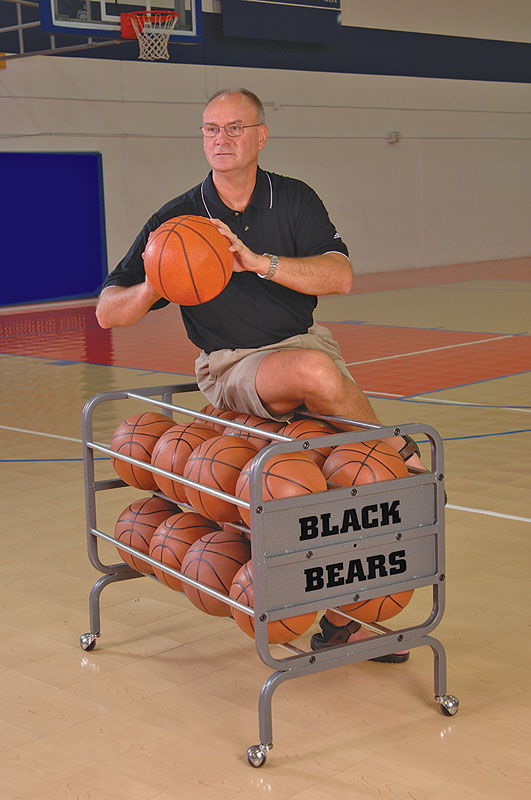 Bison Large Heavy-Duty Locking Ball Cart