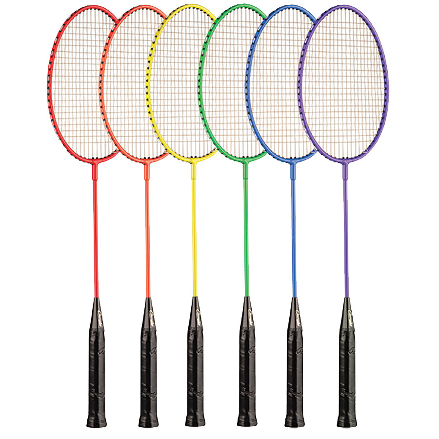 Steel Badminton Rackets 6 Color Set