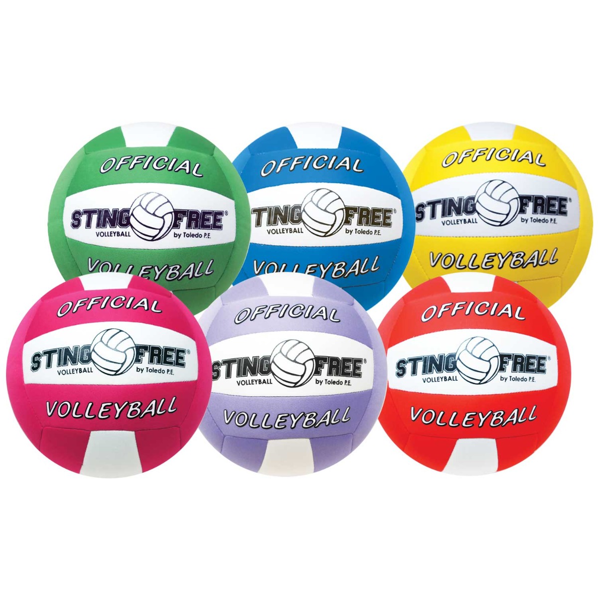 Sting Free Volleyballs - 6/set