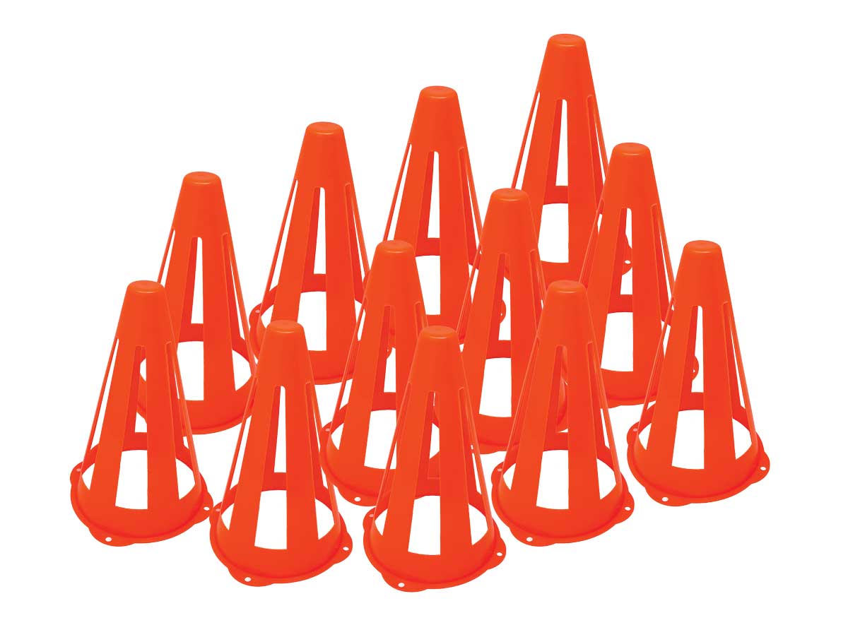 Orange Collapsible Safety Cone-set of 12