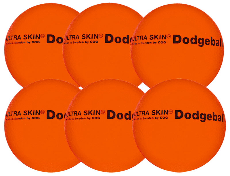 Neon Orange Ultra Skin Foam Dodgeballs