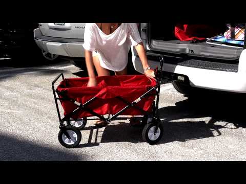 Folding Utility Wagon (Red)